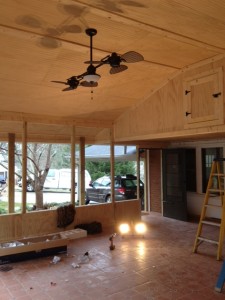 Rec Room Ceiling Fan Install